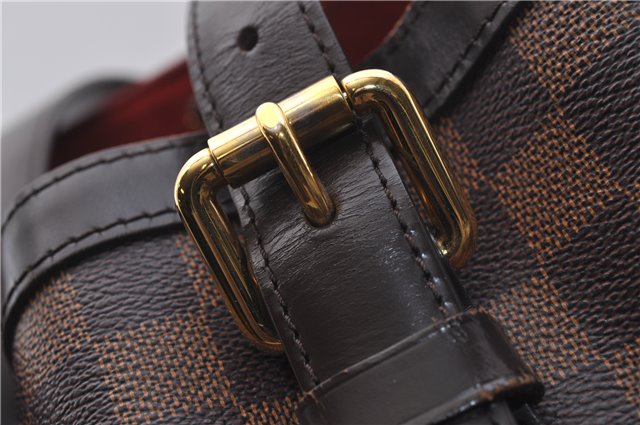 Authentic Louis Vuitton Damier Hampstead MM Shoulder Tote Bag N51204 LV 3451D