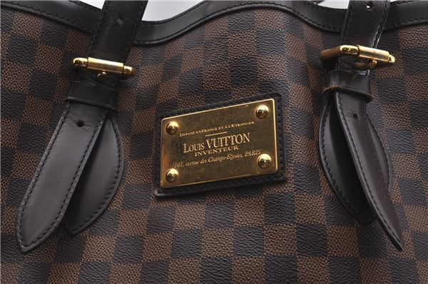 Authentic Louis Vuitton Damier Hampstead MM Shoulder Tote Bag N51204 LV 3451D