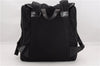 Authentic GUCCI Vintage Backpack Nylon Leather Black 3453F