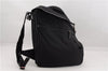 Authentic GUCCI Vintage Backpack Nylon Leather Black 3453F