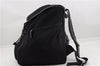 Authentic GUCCI Vintage Backpack Nylon Leather Black 3453F
