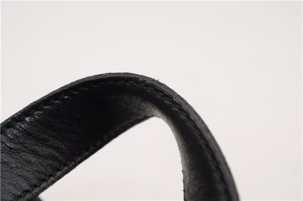 Authentic GUCCI Vintage Backpack Nylon Leather Black 3453F