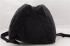 Authentic GUCCI Vintage Backpack Nylon Leather Black 3453F