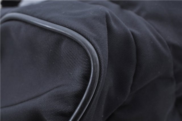 Authentic GUCCI Vintage Backpack Nylon Leather Black 3453F