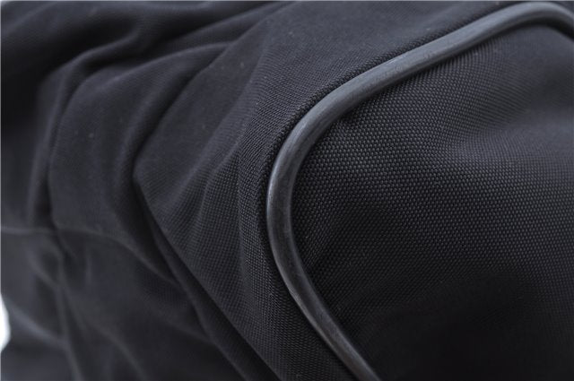 Authentic GUCCI Vintage Backpack Nylon Leather Black 3453F