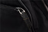 Authentic GUCCI Vintage Backpack Nylon Leather Black 3453F