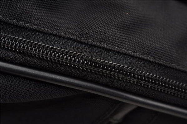 Authentic GUCCI Vintage Backpack Nylon Leather Black 3453F