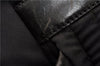 Authentic GUCCI Vintage Backpack Nylon Leather Black 3453F