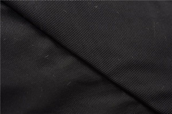 Authentic GUCCI Vintage Backpack Nylon Leather Black 3453F