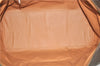 Authentic CELINE Macadam Blason Travel Boston Bag Leather Brown 3454D