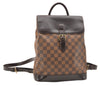 Authentic Louis Vuitton Damier Soho Backpack N51132 LV 3454F