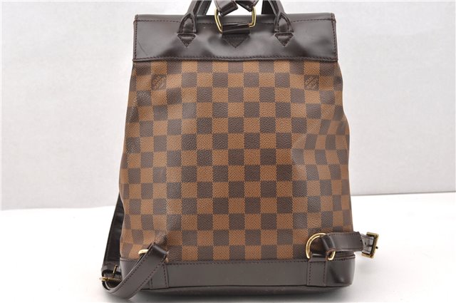 Authentic Louis Vuitton Damier Soho Backpack N51132 LV 3454F