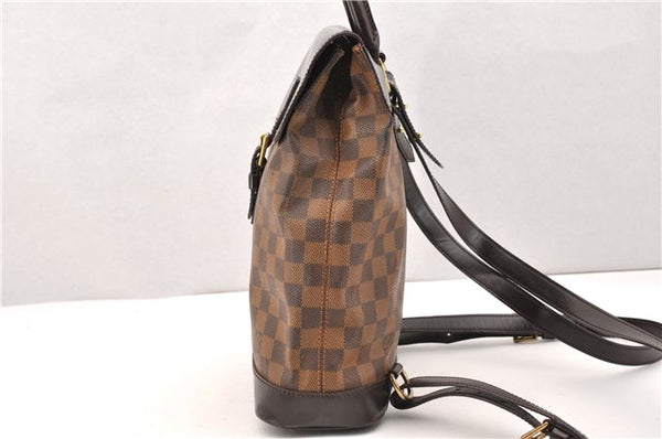 Authentic Louis Vuitton Damier Soho Backpack N51132 LV 3454F