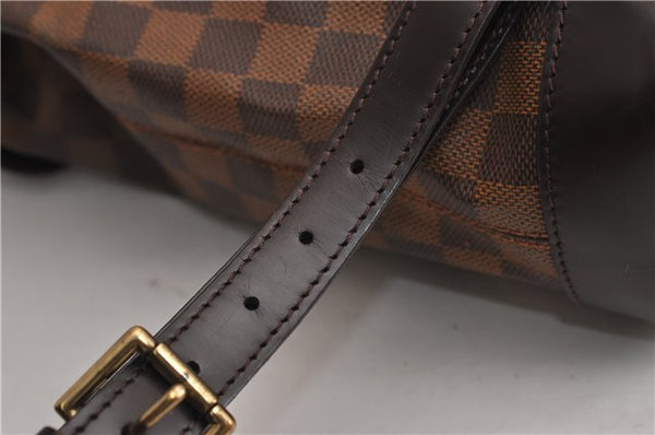 Authentic Louis Vuitton Damier Soho Backpack N51132 LV 3454F