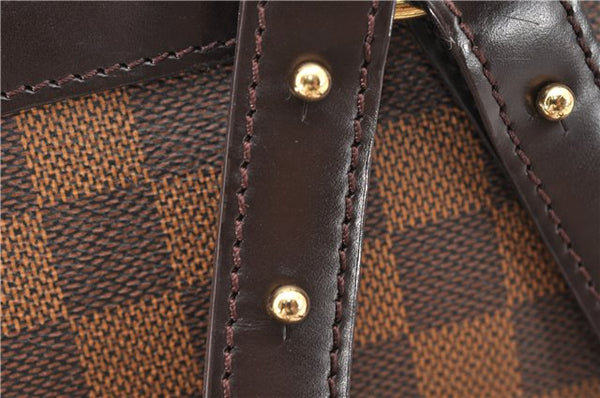 Authentic Louis Vuitton Damier Soho Backpack N51132 LV 3454F