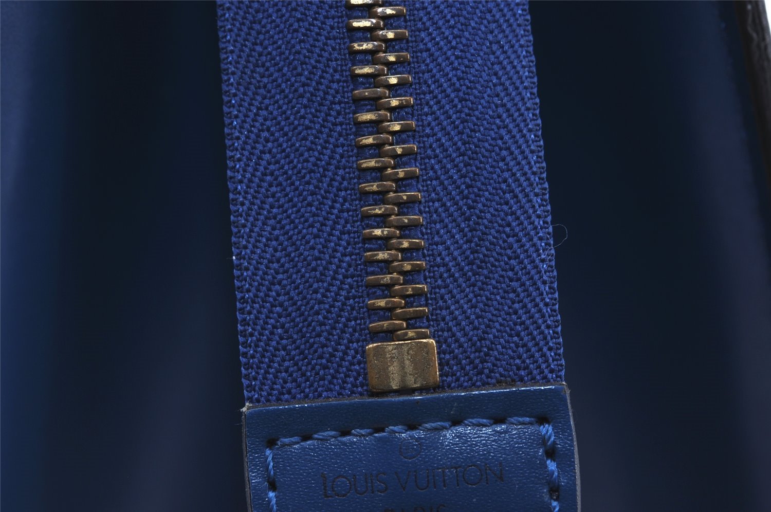 Authentic Louis Vuitton Epi Riviera Hand Bag Blue M48185 LV Junk 3459I