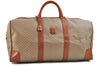 Authentic CELINE Macadam Blason Pattern Boston Hand Bag PVC Leather Beige 3461D