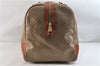 Authentic CELINE Macadam Blason Pattern Boston Hand Bag PVC Leather Beige 3461D