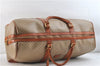 Authentic CELINE Macadam Blason Pattern Boston Hand Bag PVC Leather Beige 3461D