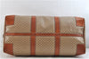 Authentic CELINE Macadam Blason Pattern Boston Hand Bag PVC Leather Beige 3461D