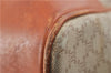Authentic CELINE Macadam Blason Pattern Boston Hand Bag PVC Leather Beige 3461D