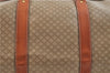Authentic CELINE Macadam Blason Pattern Boston Hand Bag PVC Leather Beige 3461D