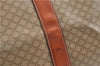 Authentic CELINE Macadam Blason Pattern Boston Hand Bag PVC Leather Beige 3461D