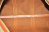 Authentic CELINE Macadam Blason Pattern Boston Hand Bag PVC Leather Beige 3461D