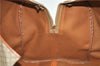 Authentic CELINE Macadam Blason Pattern Boston Hand Bag PVC Leather Beige 3461D