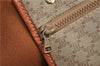 Authentic CELINE Macadam Blason Pattern Boston Hand Bag PVC Leather Beige 3461D
