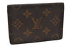 Authentic Louis Vuitton Epi Porte 2 Cartes Vertical Pass Case M60533 Brown 3461I