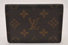 Authentic Louis Vuitton Epi Porte 2 Cartes Vertical Pass Case M60533 Brown 3461I