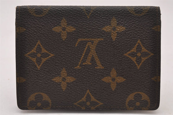 Authentic Louis Vuitton Epi Porte 2 Cartes Vertical Pass Case M60533 Brown 3461I