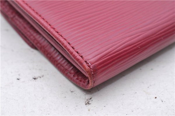 Auth Louis Vuitton Epi Portefeuille Sarah Long Wallet Pink M60317 LV Junk 3462D