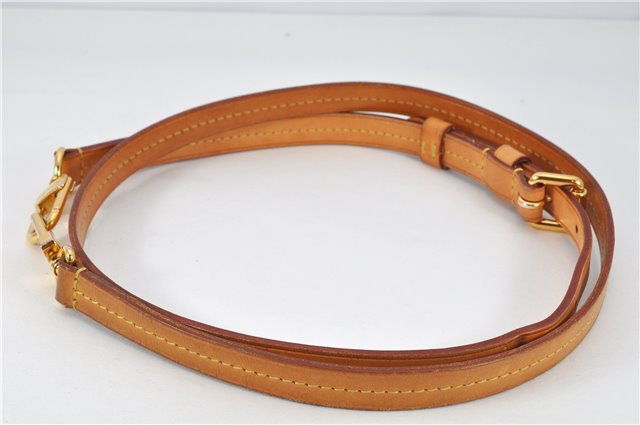 Authentic Louis Vuitton Leather Shoulder Strap Beige 43.3-47.2