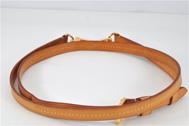 Authentic Louis Vuitton Leather Shoulder Strap Beige 43.3-47.2