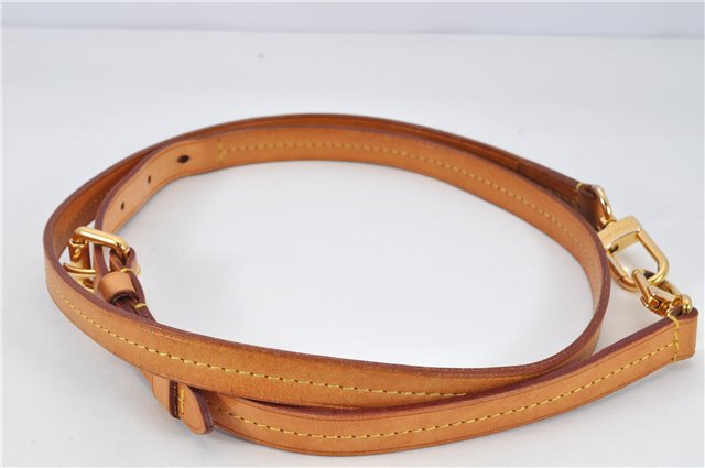 Authentic Louis Vuitton Leather Shoulder Strap Beige 43.3-47.2