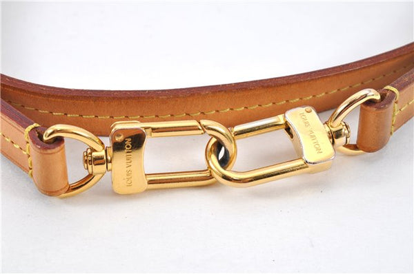 Authentic Louis Vuitton Leather Shoulder Strap Beige 43.3-47.2" LV 3468F