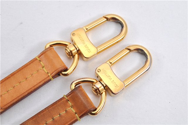 Authentic Louis Vuitton Leather Shoulder Strap Beige 43.3-47.2