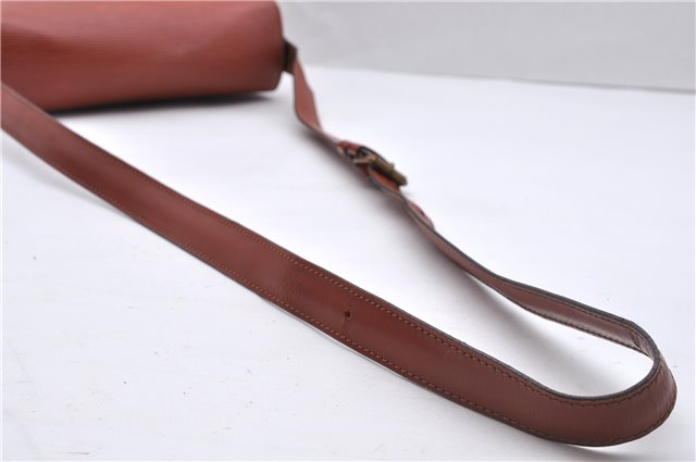 Auth Louis Vuitton Epi Cartouchiere MM Shoulder Cross Bag M52243 Brown 3469D