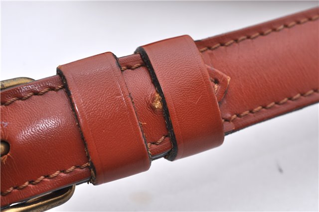 Auth Louis Vuitton Epi Cartouchiere MM Shoulder Cross Bag M52243 Brown 3469D