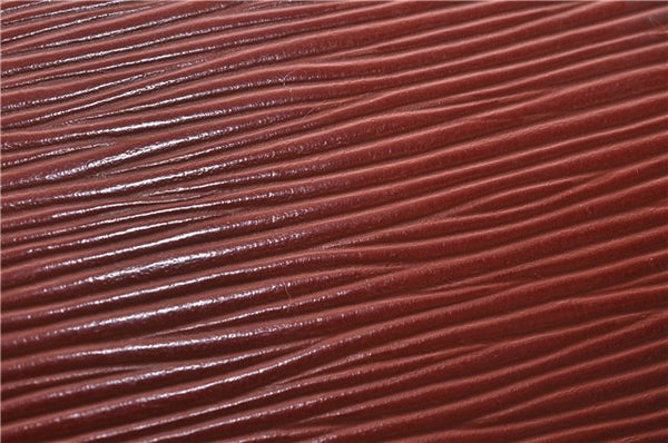 Auth Louis Vuitton Epi Cartouchiere MM Shoulder Cross Bag M52243 Brown 3469D