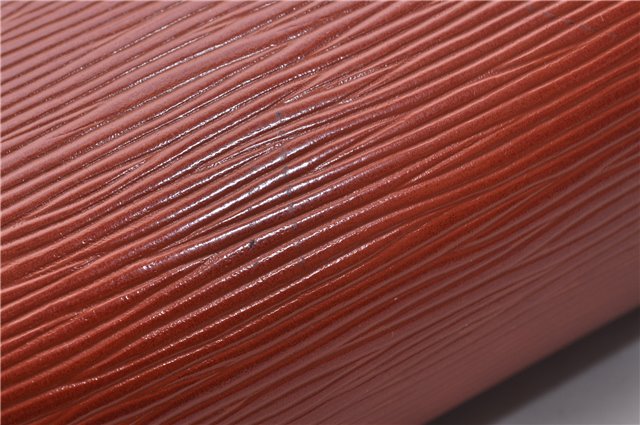 Auth Louis Vuitton Epi Cartouchiere MM Shoulder Cross Bag M52243 Brown 3469D