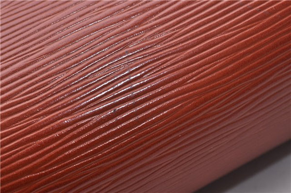 Auth Louis Vuitton Epi Cartouchiere MM Shoulder Cross Bag M52243 Brown 3469D