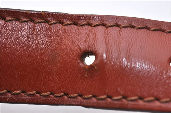 Auth Louis Vuitton Epi Cartouchiere MM Shoulder Cross Bag M52243 Brown 3469D