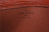 Auth Louis Vuitton Epi Cartouchiere MM Shoulder Cross Bag M52243 Brown 3469D