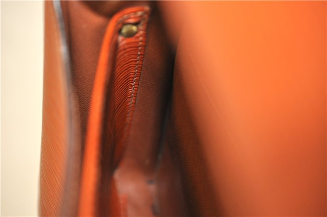 Auth Louis Vuitton Epi Cartouchiere MM Shoulder Cross Bag M52243 Brown 3469D