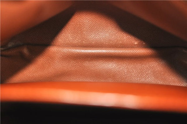 Auth Louis Vuitton Epi Cartouchiere MM Shoulder Cross Bag M52243 Brown 3469D