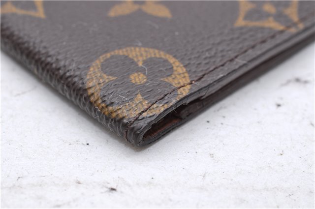 Auth Louis Vuitton Monogram Porte Valeurs Cartes Credit Wallet M61823 LV 3473D