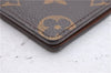 Auth Louis Vuitton Monogram Porte Valeurs Cartes Credit Wallet M61823 LV 3473D